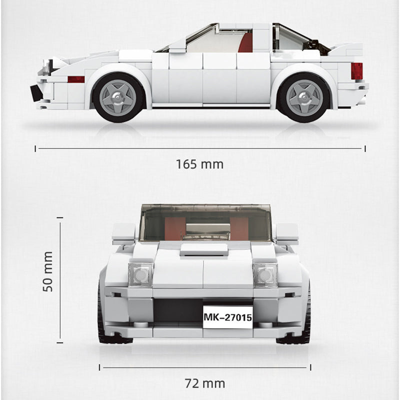 Picture of building block puzzle set mini RX7 car with display case 369pcs 04