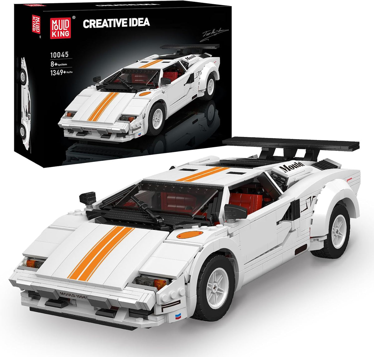 MOULD KING 10045 80S Italian Bull Coutach Sports Car Building Set