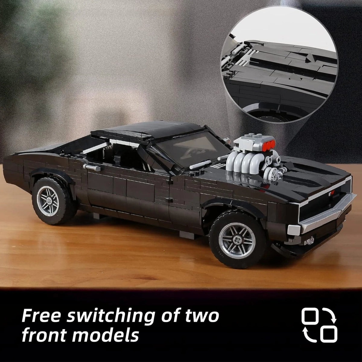 Mould King 10028 Charger American Muscle Car Building Kit