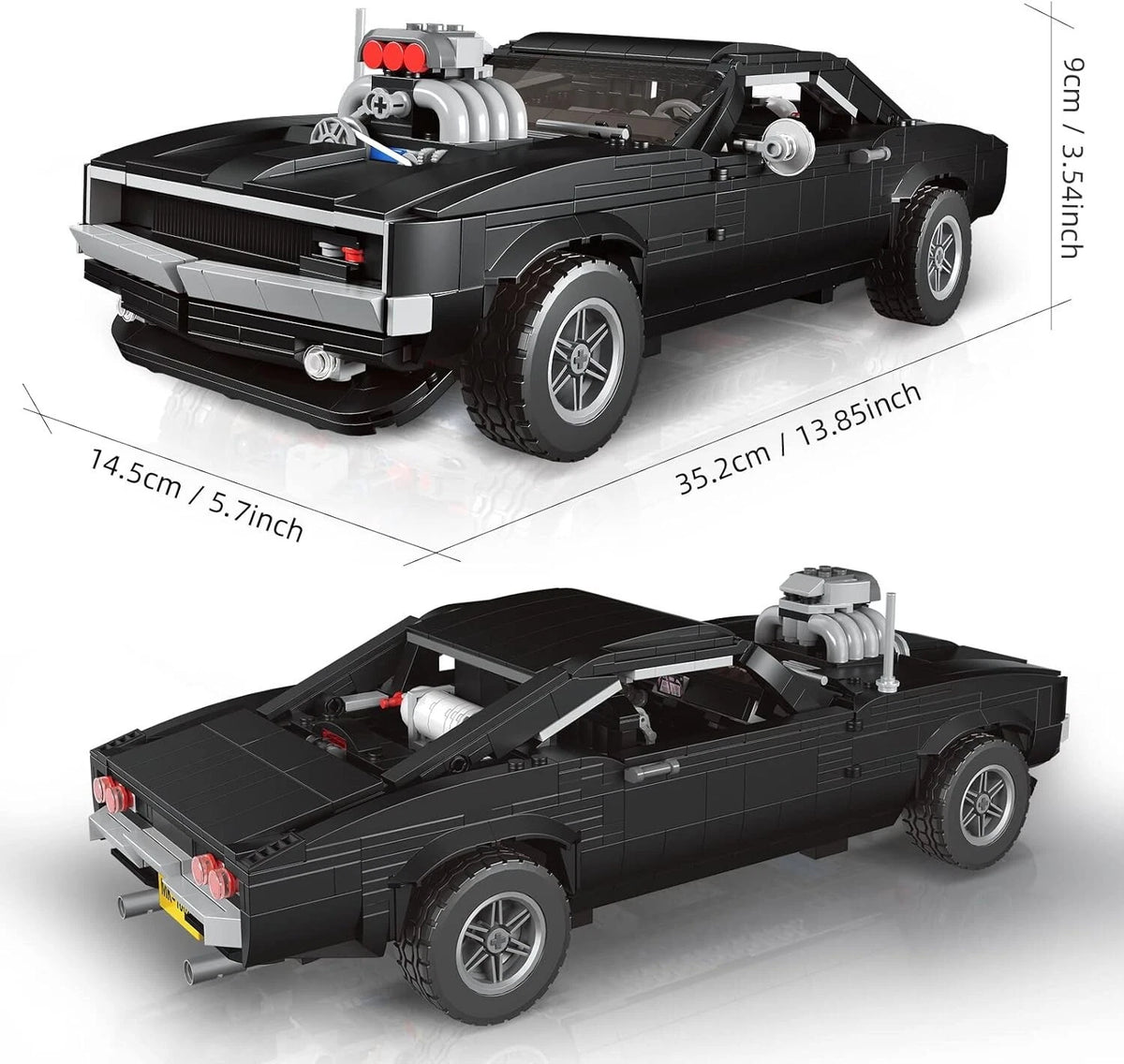 Mould King 10028 Charger American Muscle Car Building Kit