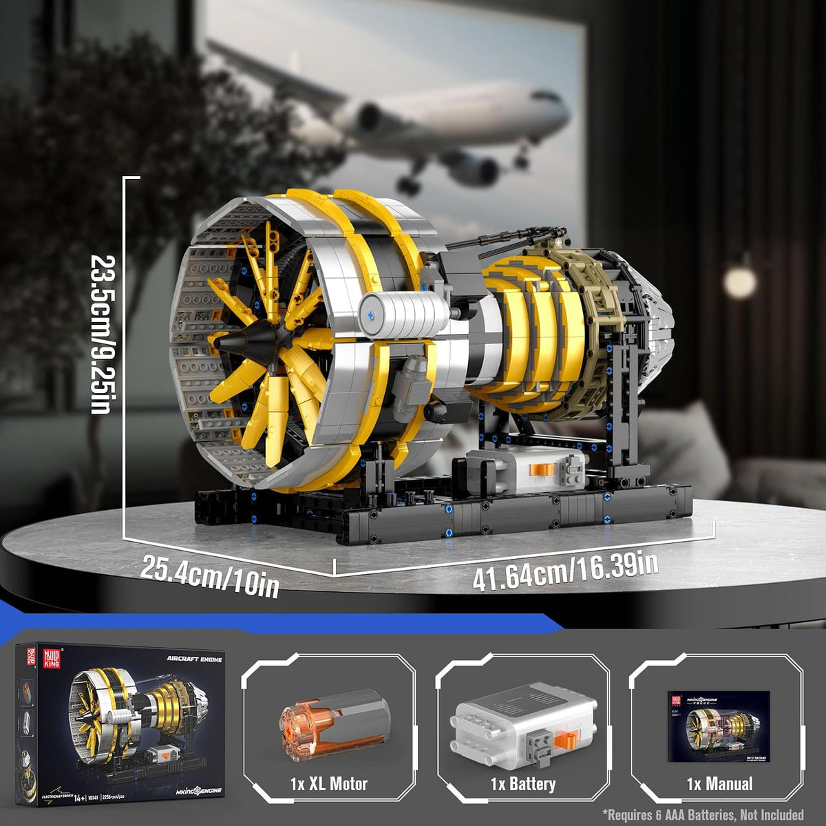 Mould King 10141 Motorised Turbine Engine Building Set