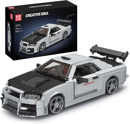 Mould King 10113 Skyline GT-R R34 Sports Car Building Set