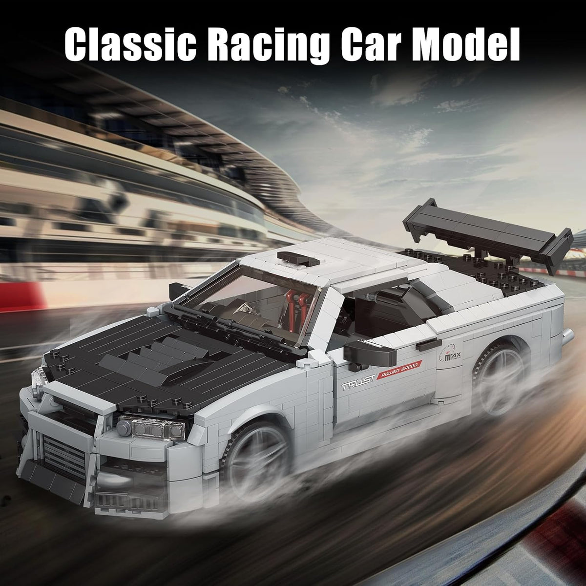 Mould King 10113 Skyline GT-R R34 Sports Car Building Set
