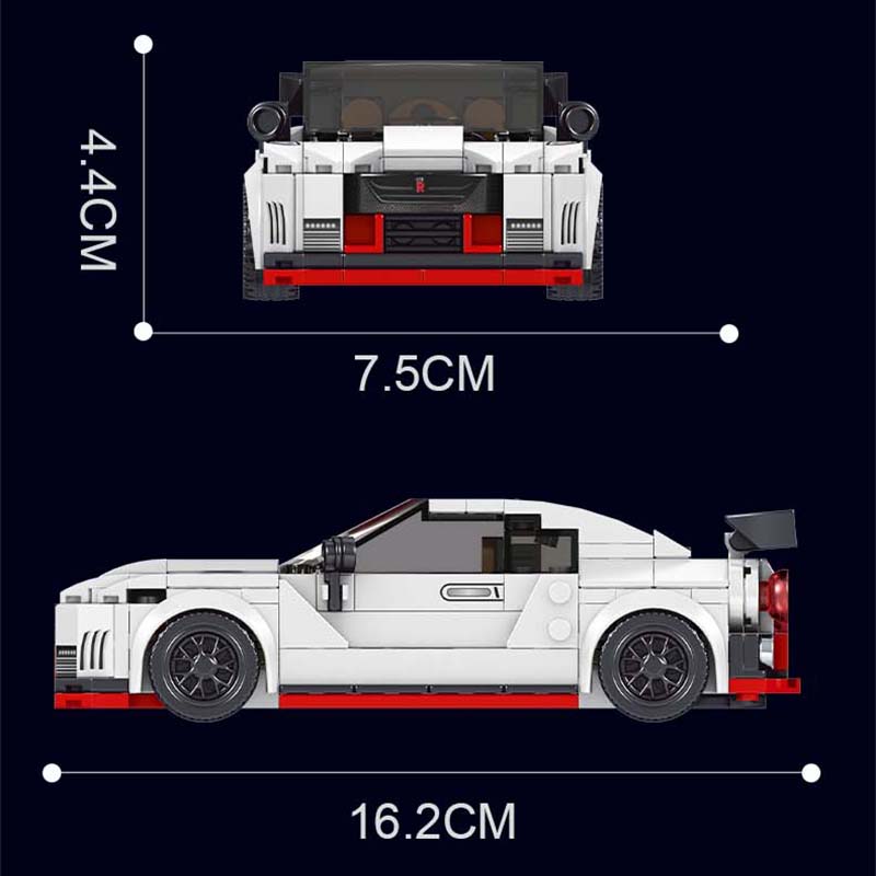 Building Block Sets Sports Car 384/pcs with Showcase