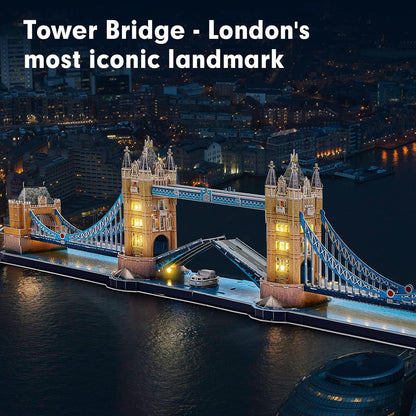 London Tower Bridge with LED Lighting