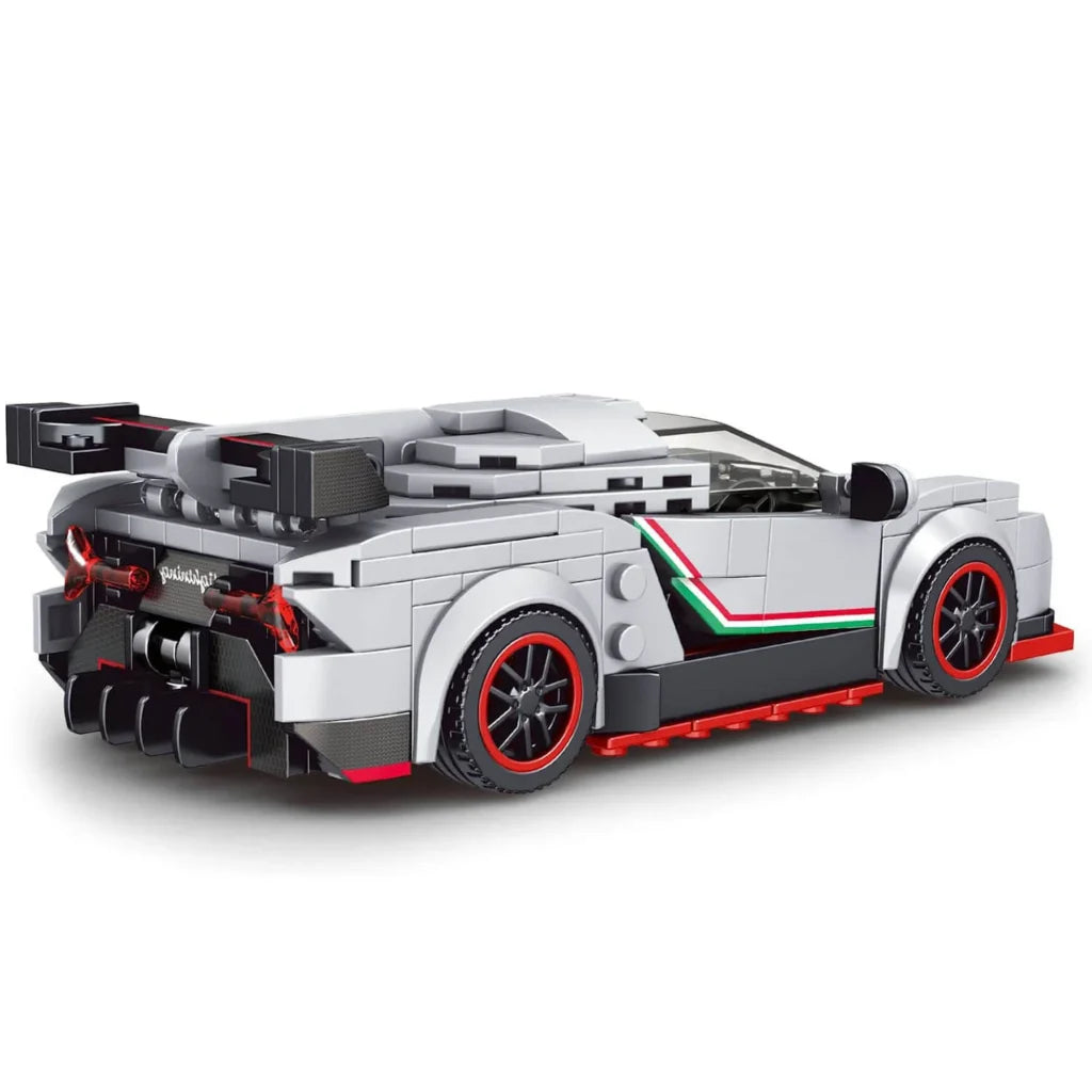 Mould King 27007 The Veneno Mini Sports Car Building Set with Stackable Case