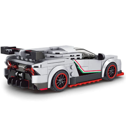 Mould King 27007 The Veneno Mini Sports Car Building Set with Stackable Case