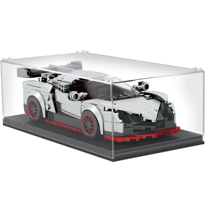 Mould King 27007 The Veneno Mini Sports Car Building Set with Stackable Case