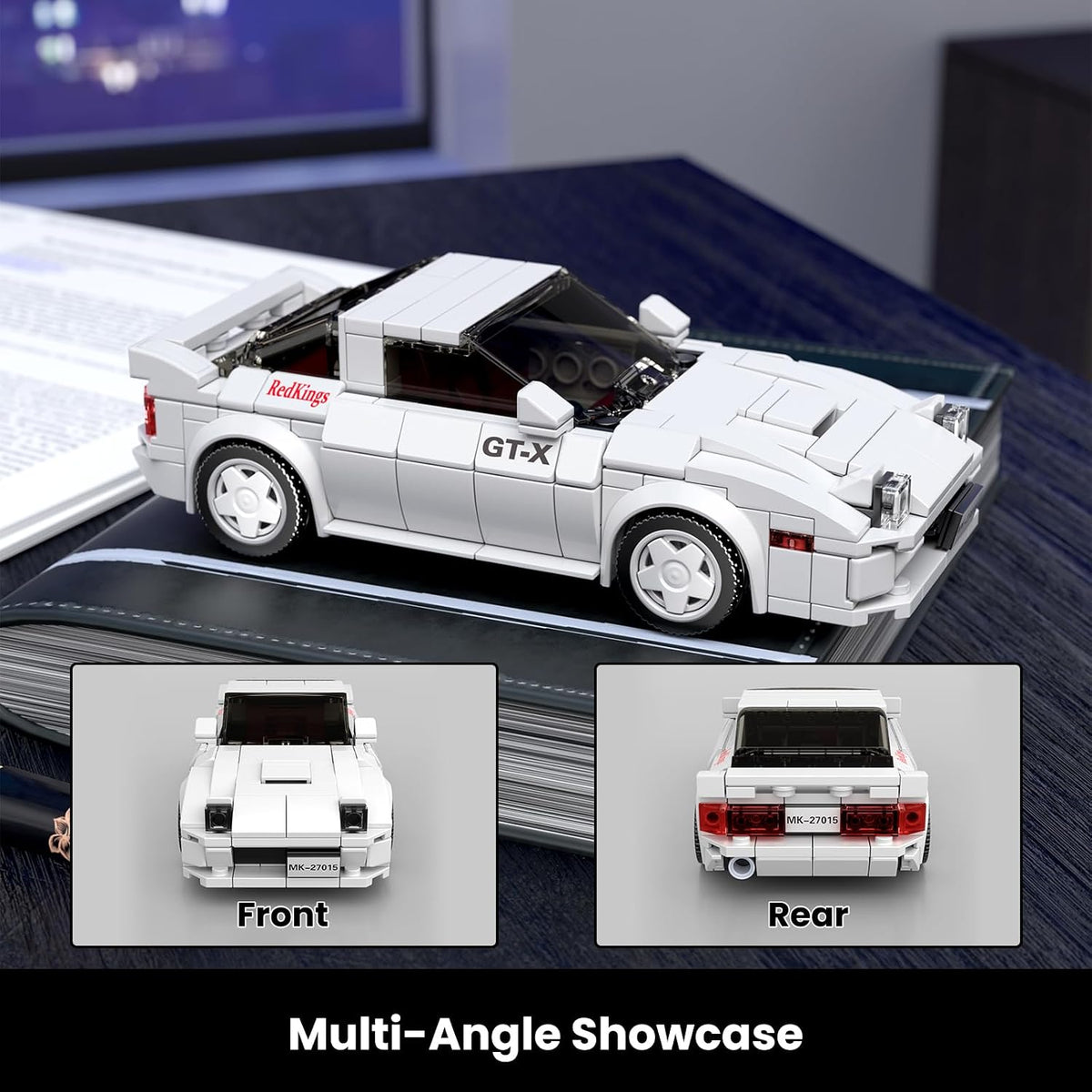 Mould King 27015 Technik Sports Car Building Block Sets with Stackable Case