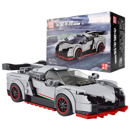 Mould King 27007 The Veneno Mini Sports Car Building Set with Stackable Case